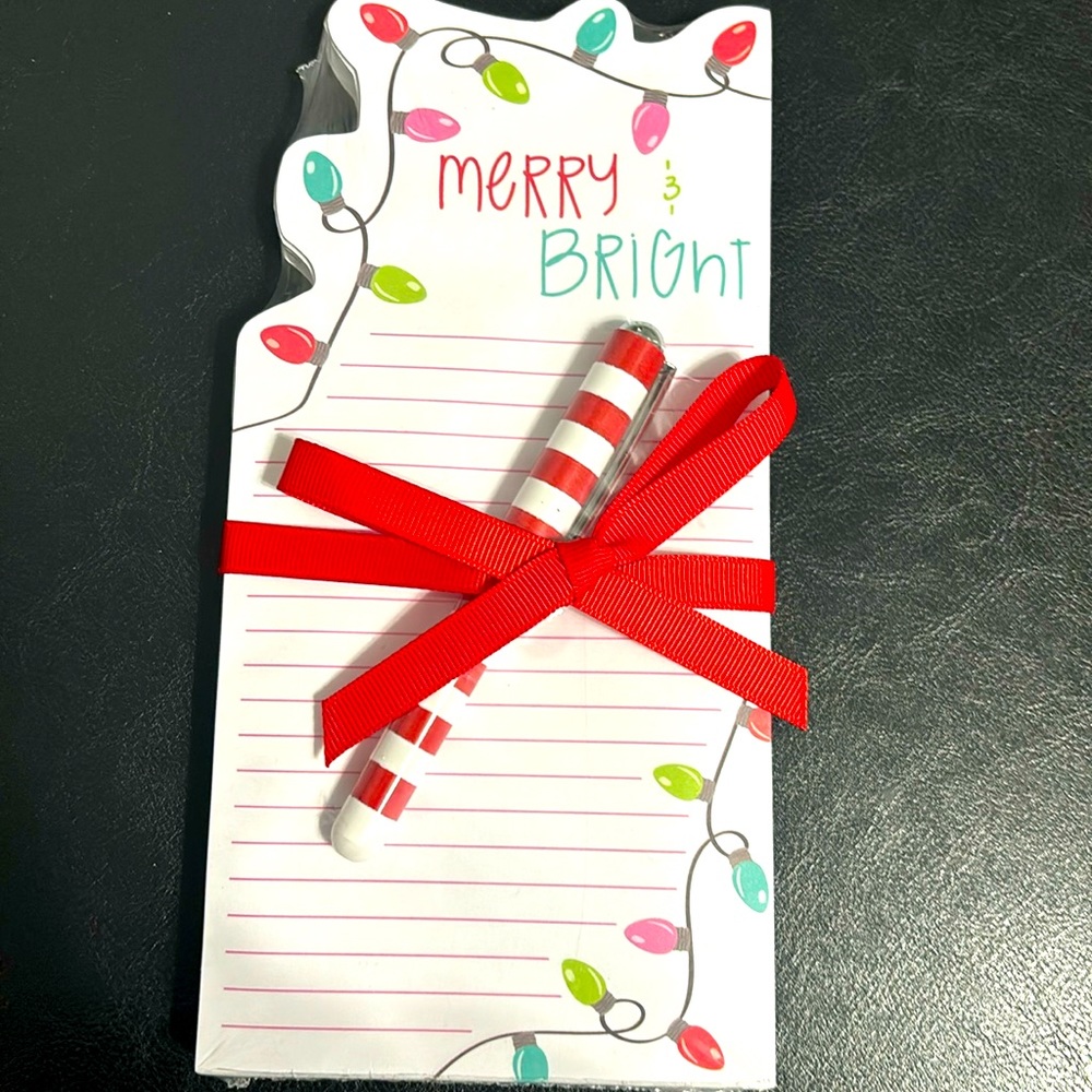 Holiday Notepad and Pen